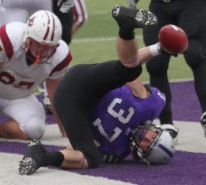 Senior running back Colin Tobin continued his impressive playoffs with 136 rushing yards and two touchdowns in the first half. (Rita Kovtun/TommieMedia)