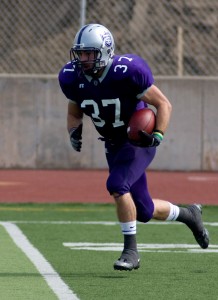 090919_FootballVsOlaf_JDK011 <p>Caruso said the Tommies will look to establish the running game early against the undefeated Oles. (Josh Kleven/TommieMedia)</p>