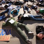 <p>SLIDESHOW: Photographer Marc Lane caught all the "die-in" moments. (Marc Lane/TommieMedia)</p>