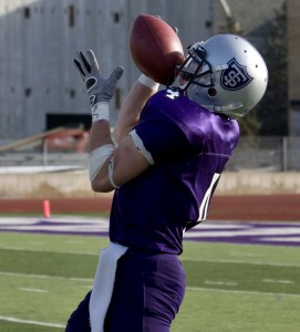 091128_FootballvsCoe_jdk009 <p>The Tommies might be looking to the air the football this Saturday against the Wisconsin-River Falls Falcons, who had the worst passing defense in the WIAC last season. (Josh Kleven/TommieMedia)</p>