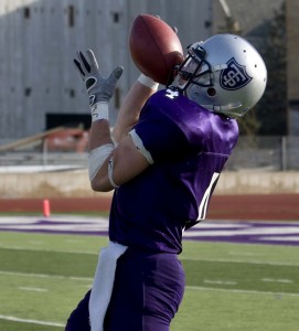 <p>The Tommies might be looking to the air the football this Saturday against the Wisconsin-River Falls Falcons, who had the worst passing defense in the WIAC last season. (Josh Kleven/TommieMedia)</p>