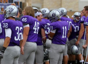 110903_FOOTBALL_004 <p>The Tommies opened its season at home Saturday against St. Norbert College. The team went 10-0 during its season play last year and was nationally ranked No.5 in preseason Division III polls. (Theresa Malloy/TommieMedia) </p>