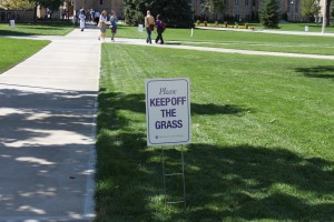 110907_quad_0002 <p>The new quad's grass may be ready for students to walk on by Tommie-Johnnie. (Ryan Shaver/TommieMedia)</p>