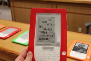 <p>The Kindles have been checked out 243 times since being brought into the library. (Tom Graves/TommieMedia)</p>