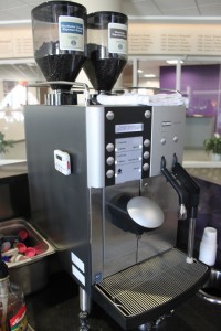 120515_Loft_photo <p>The Loft invested in a coffee machine that brews and mixes the order for the barista. The machine was installed for the January opening and aims to create consistency in the drinks. The manager of The Loft said she believes that the cost of the machine was around $1,000. (Anastasia Straley/TommieMedia) </p>