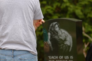 <p>A seminarian  prays on campus. The Rev. Erich Rutten said discernment is not only for men considering the priesthood, but for all men and women. (Hannah Anderson/TommieMedia)</p>