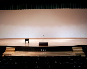 The newly renovated Brady Educational Center stage was completed, Sept. 4, 2012. Jerry Anderley, associate vice president for facilities, said the total cost of the stage was about $35,000. (Tarkor Zehn/TommieMedia)