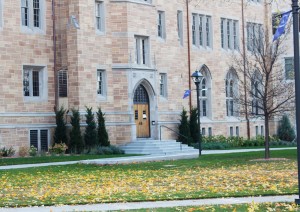 <p>The Homecoming beer tent will sit in a new spot in front of Aquinas Hall from its usual location on the J.P. Monahan Plaza. The new location will provide more space to accommodate the large Homecoming crowd. (Baihly Warfield/TommieMedia)</p> 