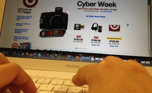 <p>Target.com introduced Cyber Week in addition to Cyber Monday. Online sales saw a huge leap, including a 17 percent jump in Internet purchases on Thanksgiving Day. (Briggs Lesavage/TommieMedia)</p> 