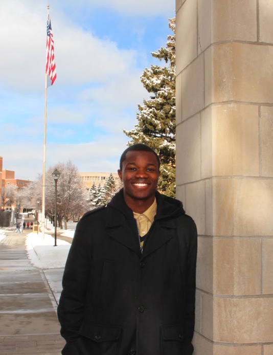 Senior Eyo Ekpo was named the 2013 Tommie Award recipient. Ekpo said he is "the person I am today because of the St. Thomas community.” (Whitney Abrahamson/TommieMedia)