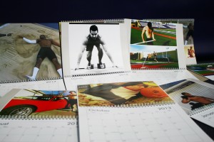 The St. Thomas men's track team creates personalized calendars to raise money for charity. Not only was its business plan charitable, it also brought the team closer. (Alison Bengtson/TommieMedia)