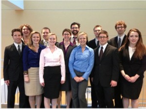 <p>Tommie Mockers pose after their eighth-place finish at regionals in Kansas City, Mo. (Courtesy of Tommie Mockers)</p> 