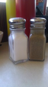 You have a far better chance of selecting a specific grain of salt from a shaker than finding a Higgs boson particle. Physicists say finding it was a one in a trillion chance. If you want to try those odds with salt, you would need to fill a classroom. (Alex Goering/TommieMedia)