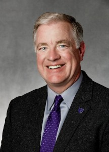 The Minneapolis/St. Paul Business Journal honored St. Thomas' Chief Financial Officer Mark Vangsgard as a Chief Financial Officer of the Year. Vangsgard is a St. Thomas graduate and has been working at the university since 2006. (Photo courtesy of Mike Ekern/University Relations) 