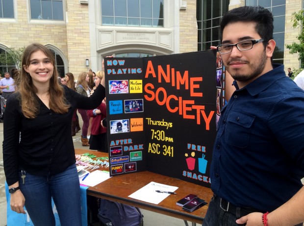 Members of the UST Anime Society try to recruit students. The group hopes to attract more members through a new advertising campaign. (Noura Elmanssy/TommieMedia)