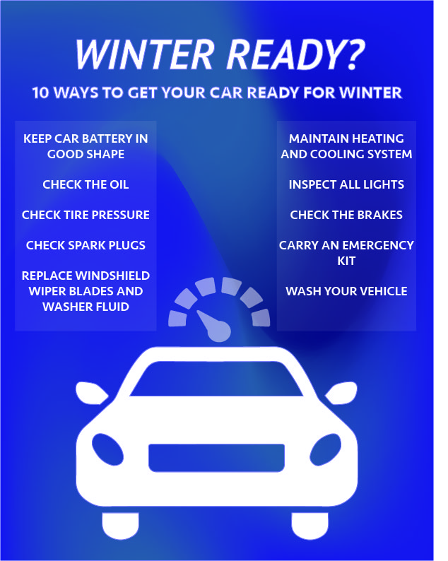 INFOGRAPHIC: 10 ways to get your car ready for winter – TommieMedia