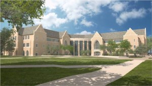 Construction on the Anderson Student Center, which will feature a bowling alley, putting green and dance floor among other things, will begin in March. (Courtesy of student affairs)