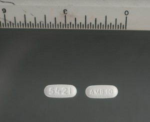 Ambien slows brain activity. Side effects include stomach tenderness, uncontrollable shaking, itching tears and unsteady walking, according to PubMed Health. (Wikimedia Commons)