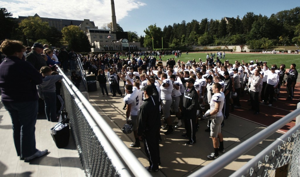 <p>The Tommies manhandled St. Olaf, a solid MIAC opponent, Saturday in Northfield. (John Kruger/TommieMedia) </p>