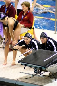 Cheer_3 There should be plenty to cheer about this weekend for the swim team. (Gina Dolski/TommieMedia)