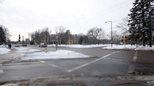 The intersection of Summit and Cretin avenues may see some changes this summer due to restricted parking on campus. (John Kruger/TommieMedia)