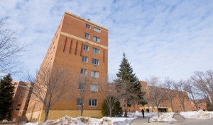 As part of the summer projects, Brady Hall will have its brick exterior improved on three floors. (John Kruger/TommieMedia)