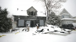DSC02472 <p>The house, located at 1795 Selby Ave., was engulfed in flames when firefighters arrived. (John Kruger/TommieMedia)</p>