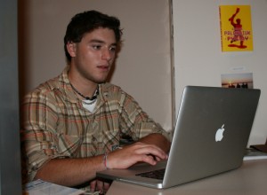 Dan Sophomore Grant Spanier thought of the idea after working on his short story entitled "Kool-Aid Chronicles". (Maggie Clemensen/TommieMedia)