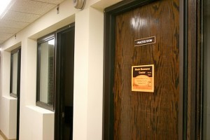 Music Department Music practice rooms in Brady Educational Center are usually full during the day. As program enrollment increases, questions about the department's facilities have been raised. (Theresa Malloy/TommieMedia)