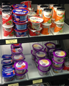 T's offers a variety of yogurt options. Weight Watchers at Work provides a convenient way for St. Thomas faculty and staff members on both campuses to lead balanced lives, incorporating work with health. (Travis Swan/TommieMedia)