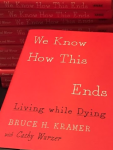 "We Know How This Ends," Bruce Kramer and Cathy Wurzer's book, is on display at Wednesday's event. Wurzer held a book signing and met the people who their work impacted. (Eric Bromback/TommieMedia)
