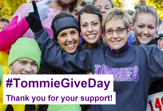 Tommie Give Day, St. Thomas' first virtual fundraiser, was held on Tuesday, Nov. 10. Donations reached $408,745. 