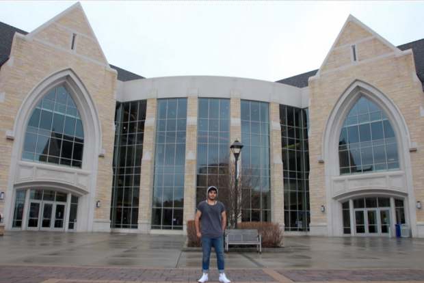 Yousif Al-Khalifa was born in Saudi Arabia. Today he studies at the University of St. Thomas and hopes to change the image of international students. (Marissa Groechel/TommieMedia) 