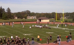 <p>The Tommies lead the Oles 28-0 in Northfield at the half</p>