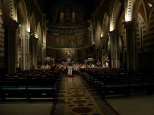 Students' first concert at St. Pauls The ensemble performed five concerts during their tour through Italy. (Jon Dostal)