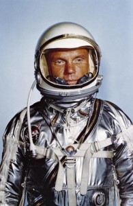 This undated photo made available by NASA shows astronaut John Glenn in his Mercury flight suit. Glenn, the first American to orbit Earth who later spent 24 years representing Ohio in the Senate, died Thursday, Dec. 8, 2016, at the age of 95. (NASA via AP)