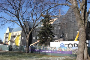 construction <p>After six months of construction, Anderson Student Center sees steady progress. (Cynthia Johnson/TommieMedia)</p>