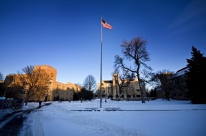 The desolate Lower Quad. (Josh Kleven/TommieMedia)