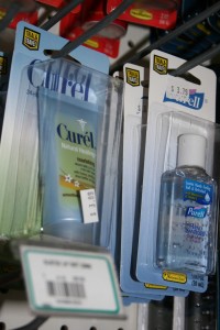 <p>Hand sanitizes at the C-Store are selling quickly despite the high price. (Mary Kenkel/TommieMedia)</p>