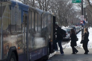 map <p>Undergraduate Student Government is working with Double Map Technology on an app that allows students to know exactly where the shuttles are at all times. (Nick McAndrews/TommieMedia)</p>