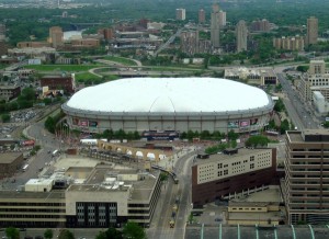 metrodome <p>Without a sold-out Metrodome, the Vikings face their first blacked-out games since 1997. (CityPages/Wiki)</p>