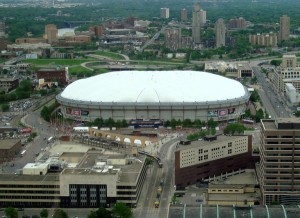 <p>Without a sold-out Metrodome, the Vikings face their first blacked-out games since 1997. (CityPages/Wiki)</p>