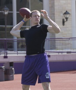 Sophomore quarterback Matt O'Connell is ready to lead the St. Thomas football team after backing Dakota Tracy last year. (Baihly Warfield/TommieMedia)