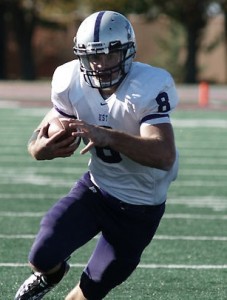 <p>Ben Wartman kept the Tommies balanced in the running game with 78 total yards and a touchdown run. (John Kruger/TommieMedia) </p>